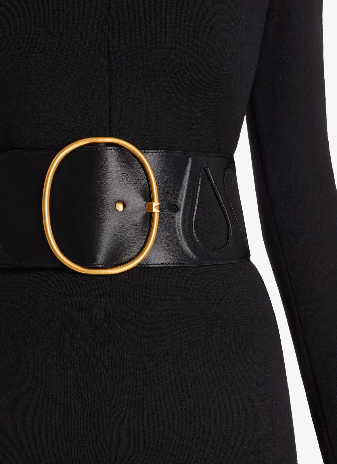 Drops leather Belt ALAÏA BLACK DROPS LEATHER BELT